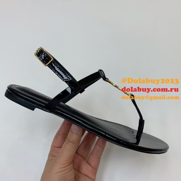 Top Quality SAINT LAURENT flat sandals