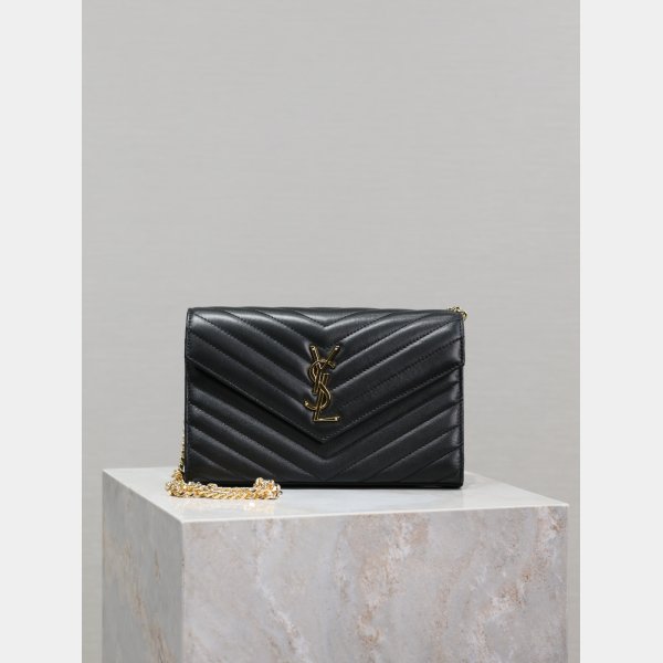 YSL Replica 393953/377828 Smooth Leather Envelope Bag