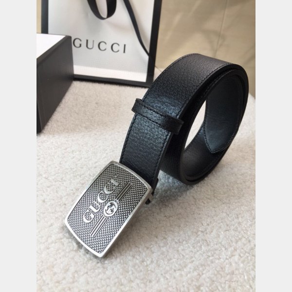 Knockoff Gucci Leather Belt 38mm Black Replica