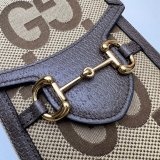 Copy Gucci Top Quality 625615 Horsebit 1955 Jumbo bag in GG Supreme canvas