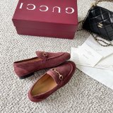 Gucci women suede Jordaan loafer