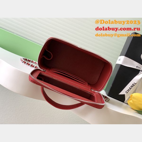 Long Vanity With Chain Luxury Grained Shiny AP4933 Bag