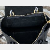 Replica Celine Leather Nano Belt Bag in Black