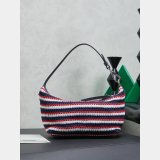 MIU MIU Fabric Crochet Pouch Multicolor