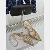 Jimmy Choo Saeda Pumps with Crystals