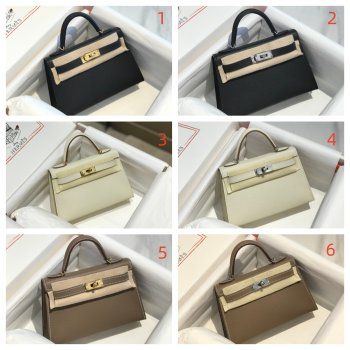 Luxury Hermes human handmade stiching Mini Kelly
