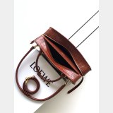 Large Loewe  Amazona 180 bag in croco calfskin