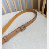 Top Loewe Pebble Grain Calf Anagram Belt 2.0CM