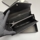 CASSANDRE MATELASSe LARGE FLAP WALLET IN GRAIN LEATHER