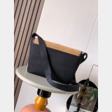 Medium Flex messenger in canvas and suede