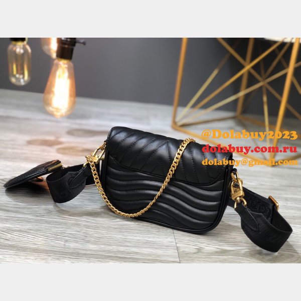 Louis Vuitton Replica M56461/M57864 New Wave Multi Pochette  Leather Crossbody