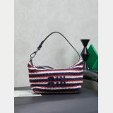 MIU MIU Fabric Crochet Pouch Multicolor