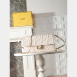 Top Fendi Wallet On Chain Baguette leather bag