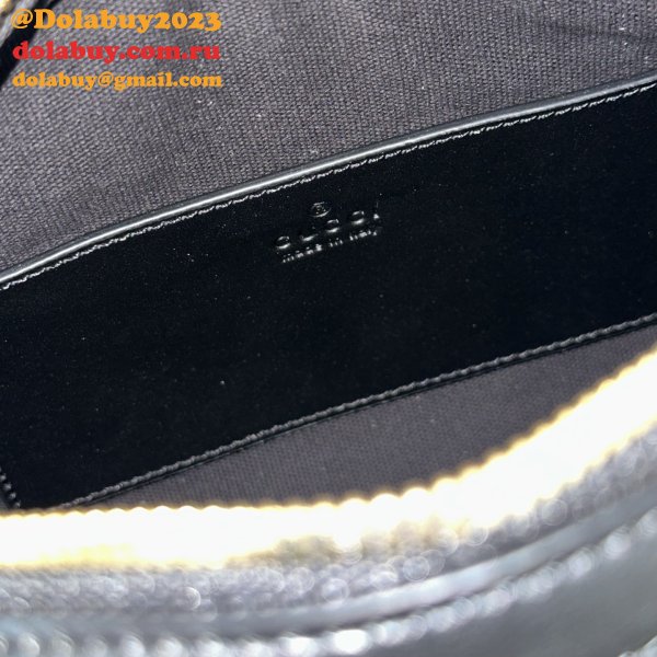 Gucci GG Emblem Small Boston AAA+ 848889 Black Bag