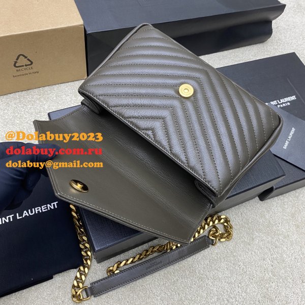 YSL Fake 392737 College Bag in Matelasse Leather