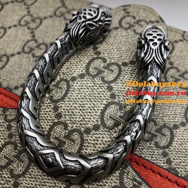 Gucci Replica Dionysus GG Supreme mini 421970 Red Fake bag