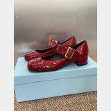 Prada 1:1 Mirror Patent Leather Mary Jane Pumps