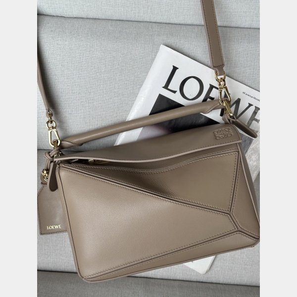Best Loewe Featherlight Puzzle Small Nappa Lambskin Handbag 24CM