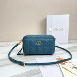 High Quality Dior Caro Bag Brown Supple Cannage Calfskin