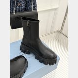 Prada Monolith stretch nappa leather booties