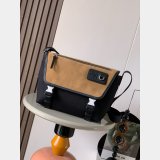 Medium Flex messenger in canvas and suede