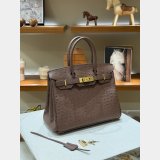 Hermes birkin 30cm calf Leather ostrich Vein bag