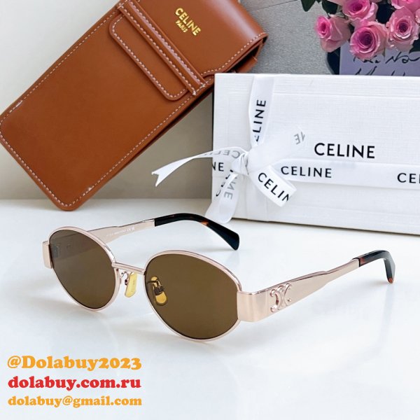 Celine Triomphe Sunglasses in Metal