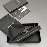 CASSANDRE MATELASSE ZIP AROUND WALLET IN GRAIN LEATHER