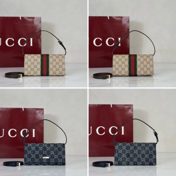 Gucci Small Pouch AAA+ A002KG Strap Plaque Bag