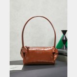 TOP MIU MIU Shiny leather pouch