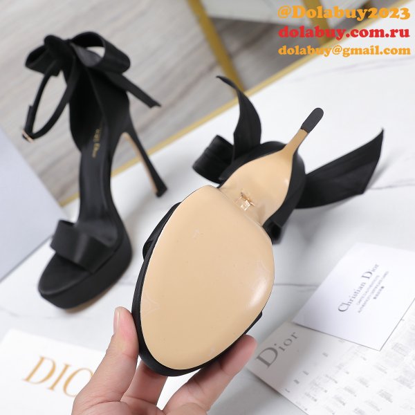 Duplicate Mlle Dior Heeled Sandal Top Quality