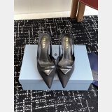 Prada 1:1 Mirror Mesh Fabric Slingback Pumps