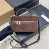 Saint Laurent YSL Gany Vanity Diamond-quilted Bag 766731