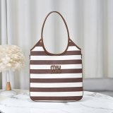 Miu Miu IVY Canvas And Leather Bag 5BG231