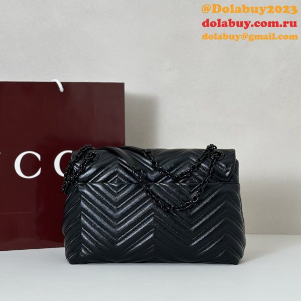 Gucci Perfect 850676 GG Marmont Medium Shoulder Bag