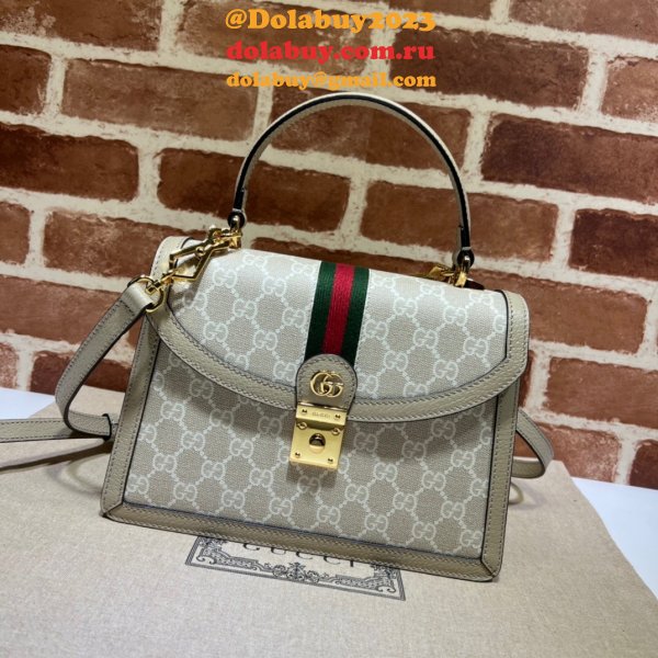 AAA+ Gucci 651055 Ophidia small top handle fake bag with Web