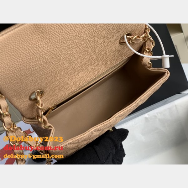 CC 7 Star CF 17CM Classic Flap Apricot UK Bag