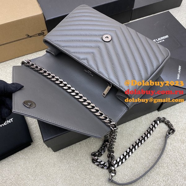 YSL 392737 Envelope Bag in Matelasse Leather