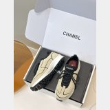 CC Calfskin & Mixed Fibers Sneakers