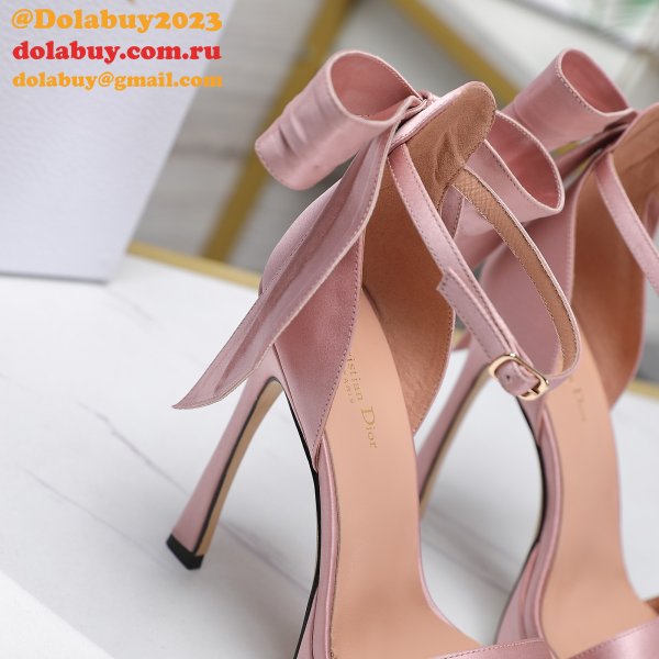 Duplicate Mlle Dior Heeled Sandal Top Quality