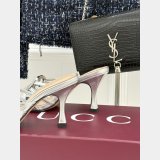 Women's slide sandal with crystal Interlocking G