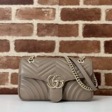 Gucci Designer GG Marmont 443497 Small Shoulder Fake Bag