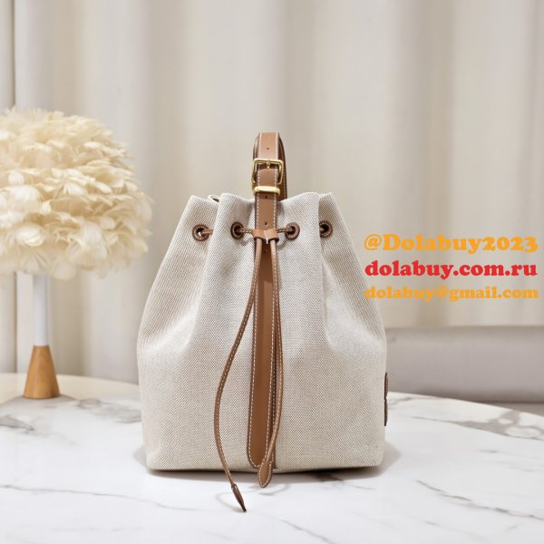7 Star MiuMIU New Canvas Bucket 5BE089 Bag