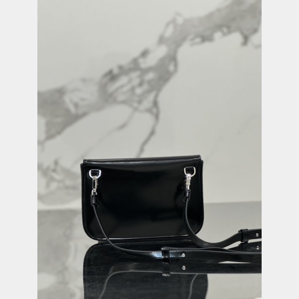 Black Brushed Shoulder Strap Prada 2VD061 Replica Designer Bag