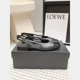 CC Flat Calf Leather Slingbacks Shoes