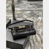 Designer YSL Replica 675626 Manhattan Shoulder Shiny Crocodile Bag