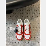 Prada Downtown Bold Nappa Leather And Suede Sneakers