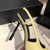 Luxury Saint Laurent Slingback Pumps In Patent Leather