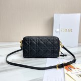 High Quality Dior Caro Bag Brown Supple Cannage Calfskin