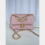 Top Quality CC Shiny Lambskin Crossbody Bag AS4986